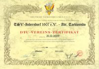 DTU Vereinszertifikat 2026